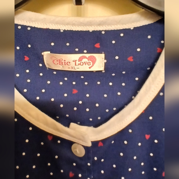 Chic love, blue with polkadot, XL, - Picture 3 of 3